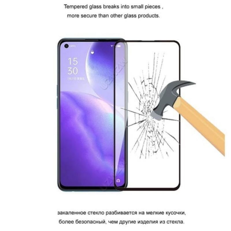 Oppo Reno 6 4G/5G Anti Gores Kaca Clear Tempered Glas Screen Guard Protector Anti Gores Kaca Temper Glass