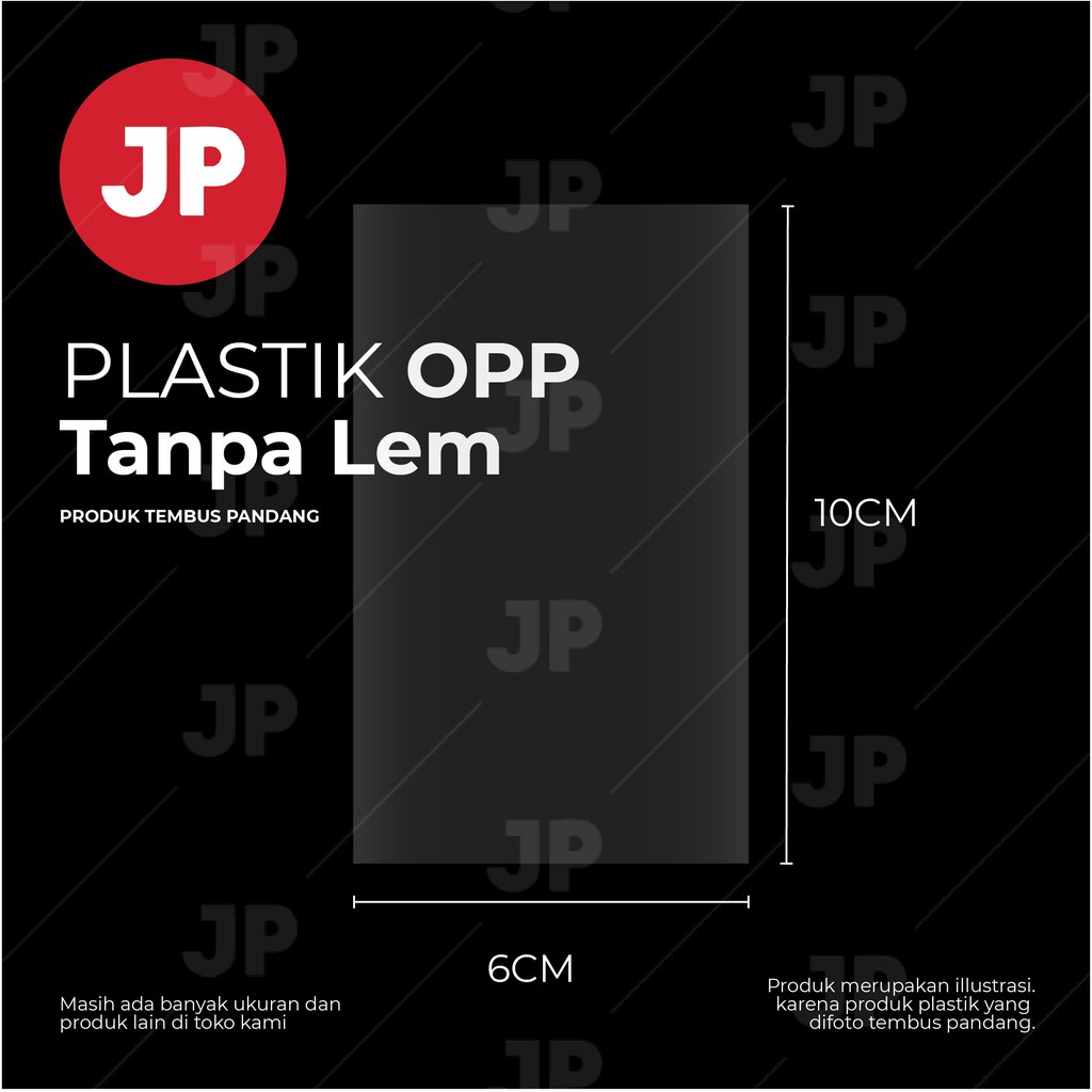 Plastik OPP Kiloan Ukuran 6x10  (Tanpa Lem) untuk souvenir, packing, dll