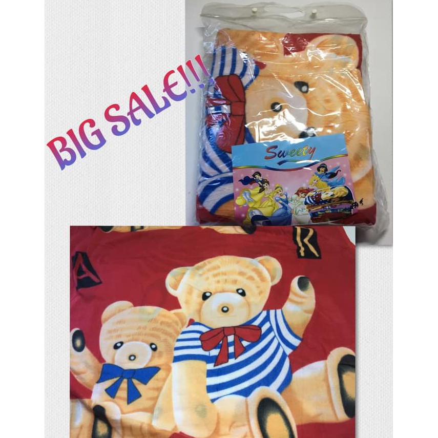 Cuci Gudang - Selimut Bulu Anak Motif Beruang - Bigsale