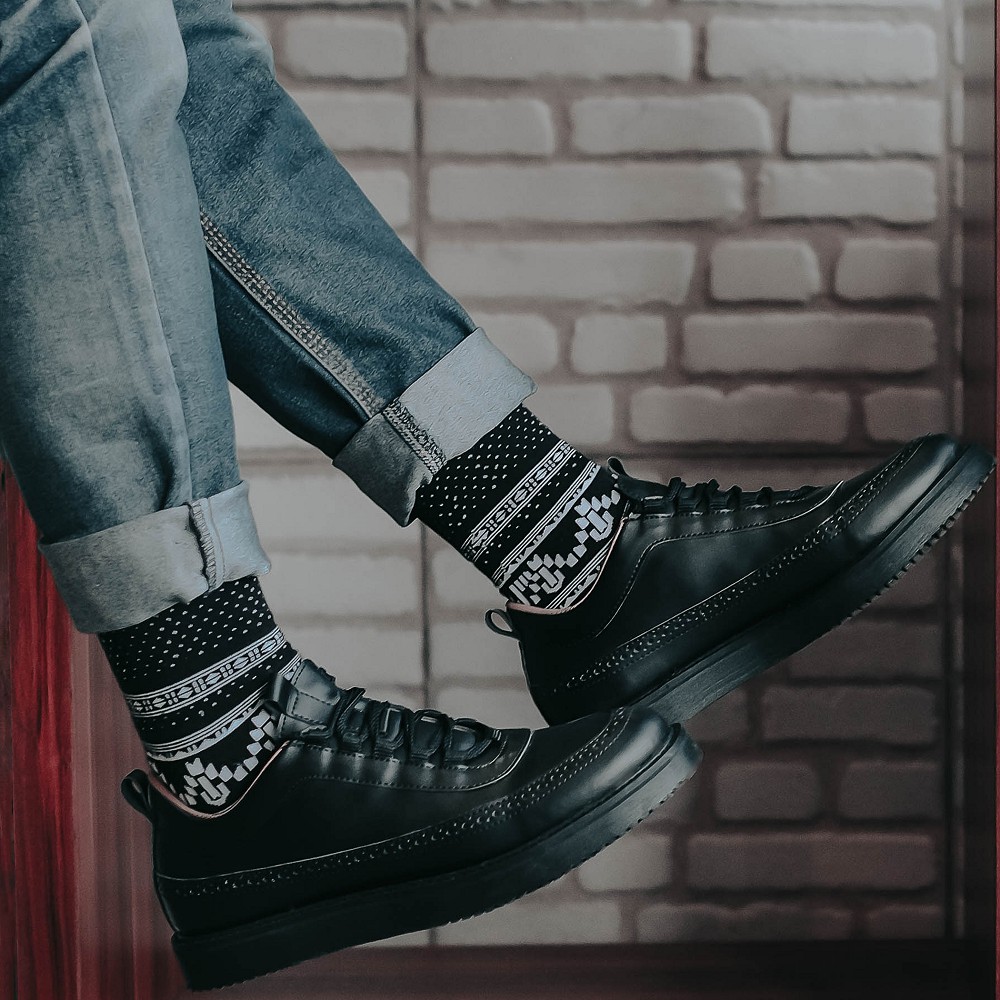 SNEAKER PRIA SNK BOOTS BLACK | SNKBROGB