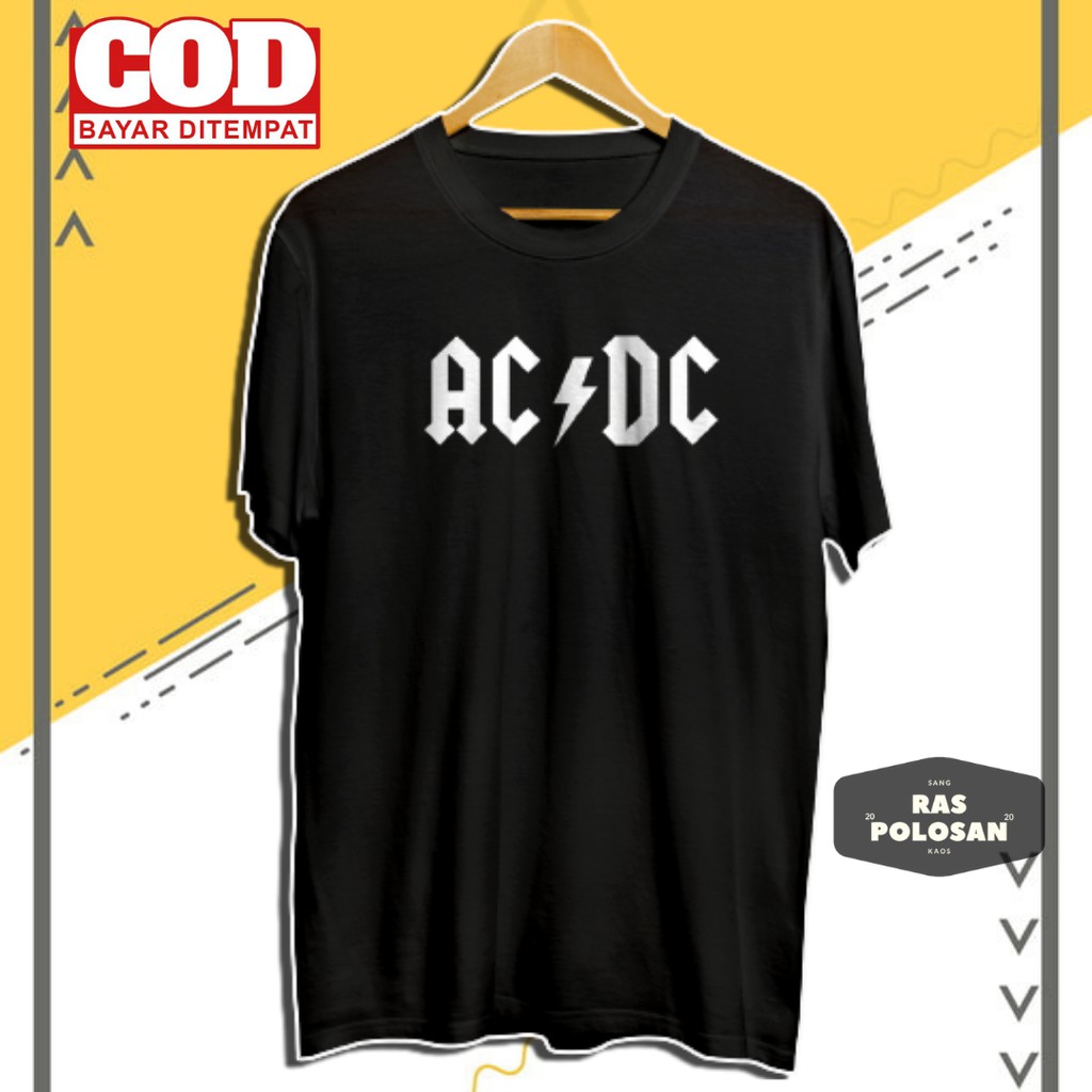 KAOS DISTRO AC DC KAOS MUSIK KAOS BAND BAJU DISTRO MUSIK MURAH BAJU MUSIK PRIA KAOS SABLON