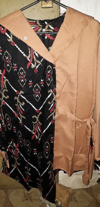 Batik Wanita Asj Sa Hrb026 Kenongo Kemeja Tosca Pendek