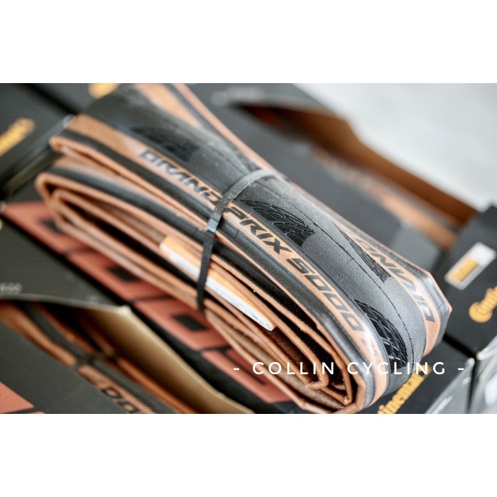 GP 5000 Continental Ban Luar Clincher Tire Roadbike Black Classic Tan