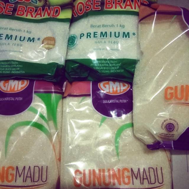 

Gula Pasir GMP dan Rosebrand 1 kg Murah