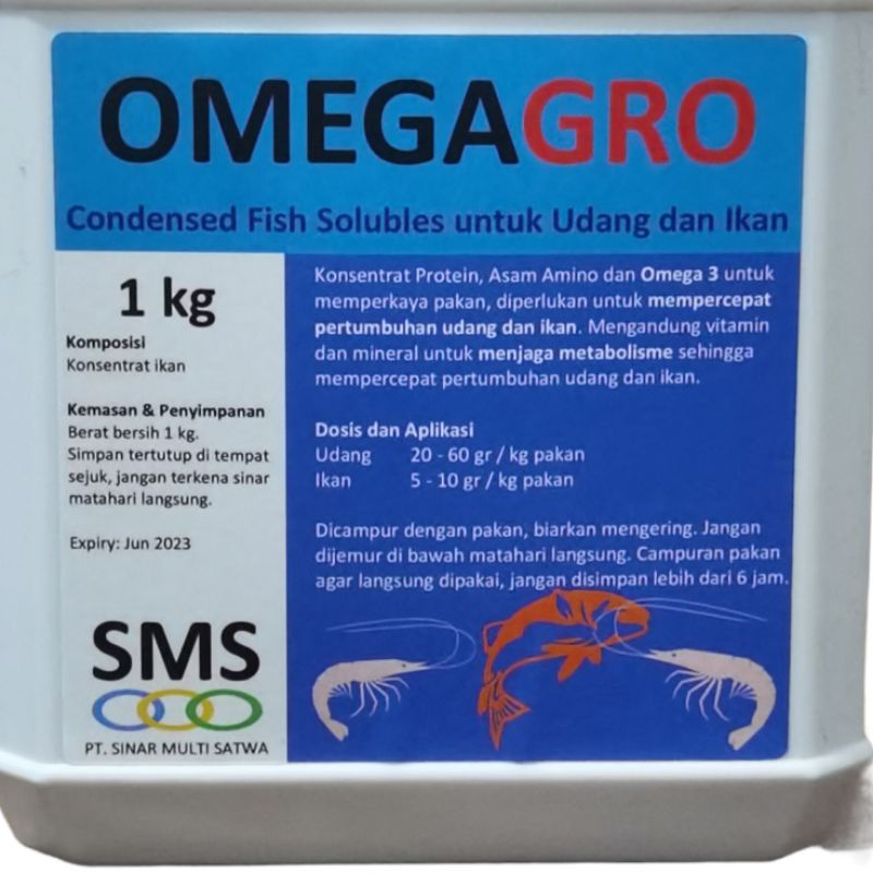 OmegaGro Omega Protein Untuk Ikan dan Udang 1 Liter