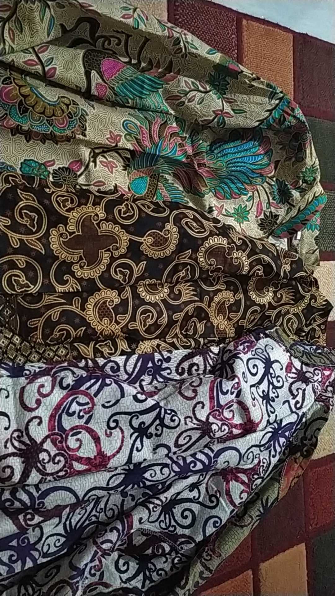 Batik Dolby Dolbi Dobby Doby Tenun Sutra Tulis Katun Atbm Baron Atasan Batik Wanita Sogan Srg308