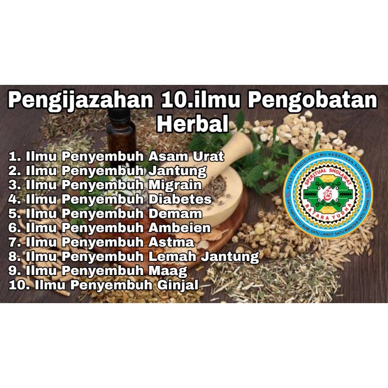 

Pengijazahan 10.ilmu Pengobatan Herbal Free Garam Ruqyah, Pengobatan