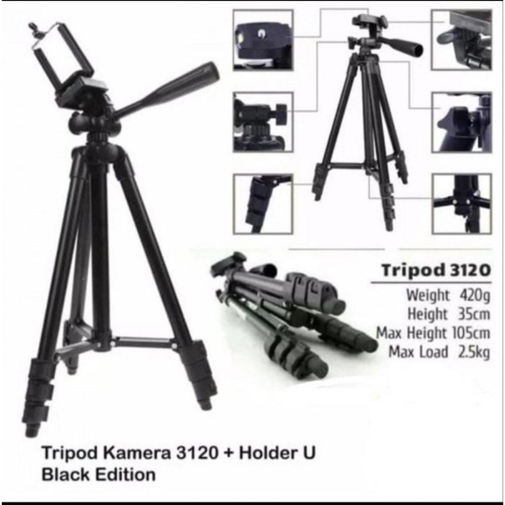 Tripod 330A/3110/3120/DK 388/2.1 M  Aluminium Stand kamera Handycam Free Holder U