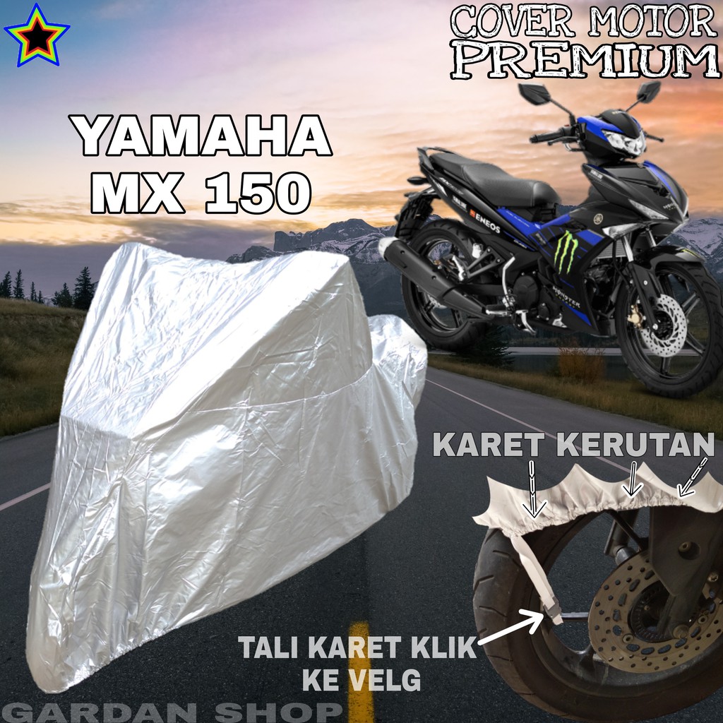 Sarung Motor YAMAHA MX 150 SILVER POLOS Body Cover Penutup Motor Yamaha PREMIUM