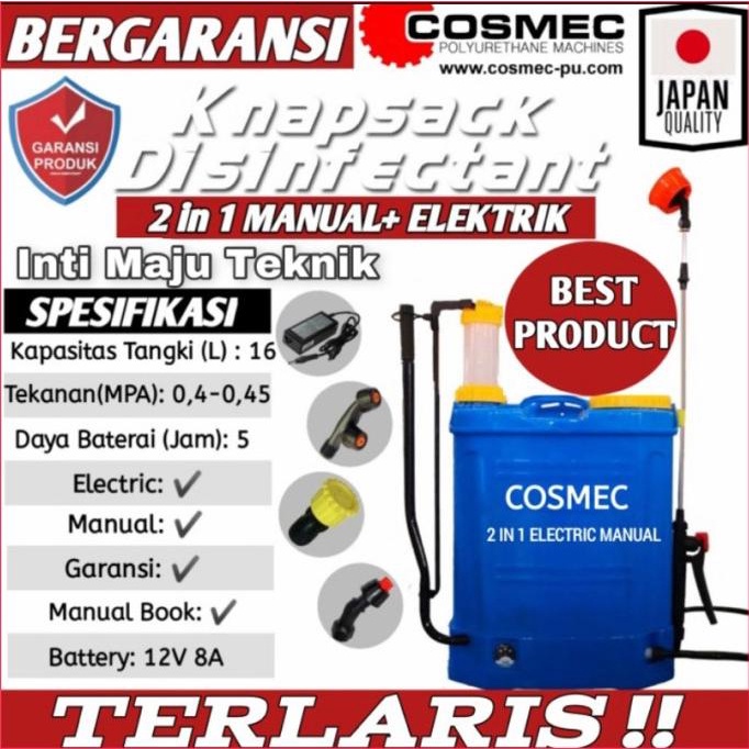 Sprayer Elektrik 2in1 / Alat Semprot Hama Elektrik COSMEC 2 in 1 Termurah