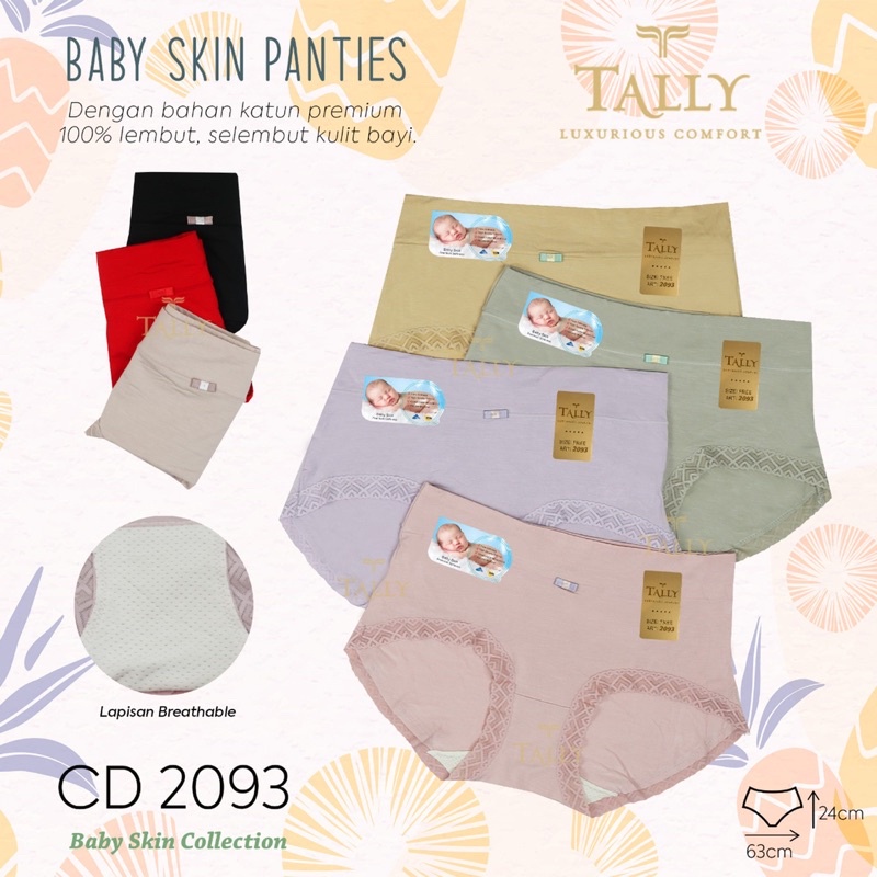 CD | Celana Dalam Wanita TALLY 2093 Bahan Katun Baby skin