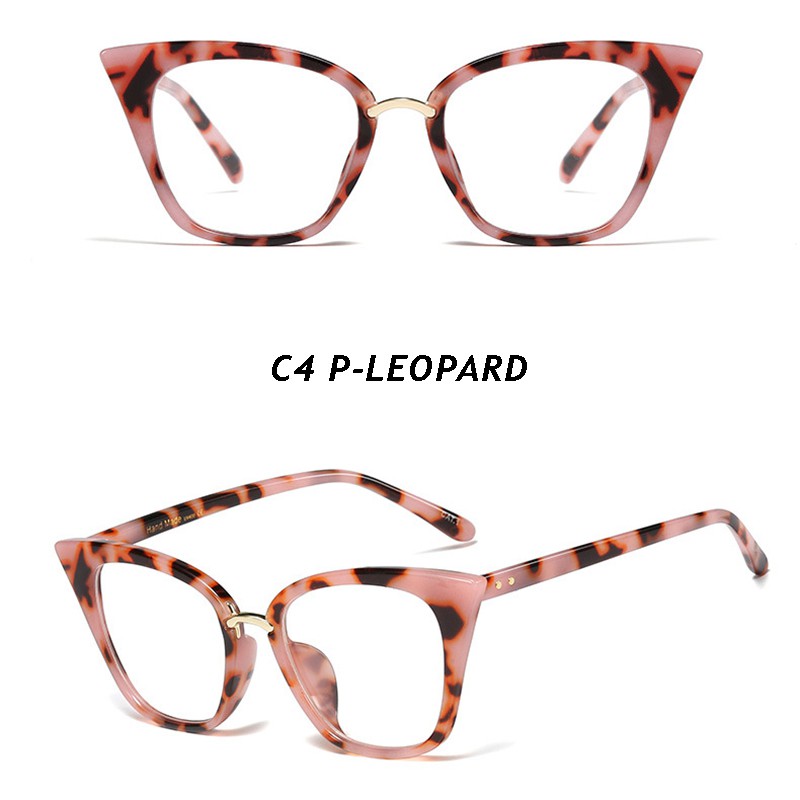 (YUZHU) Bayar di Tempat Frame Kacamata Anti Radiasi Wanita  Mata Kucing Gaya Frame Kacamata Fashion Eyeglasses