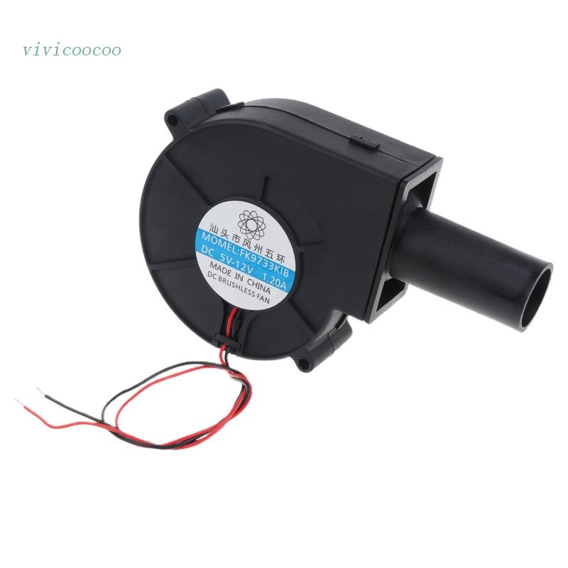 Vivi Kipas Blower Turbo Udara Portable DC 5V-12V 1.2A 5300R / M Untuk BBQ / Piknik / Camping