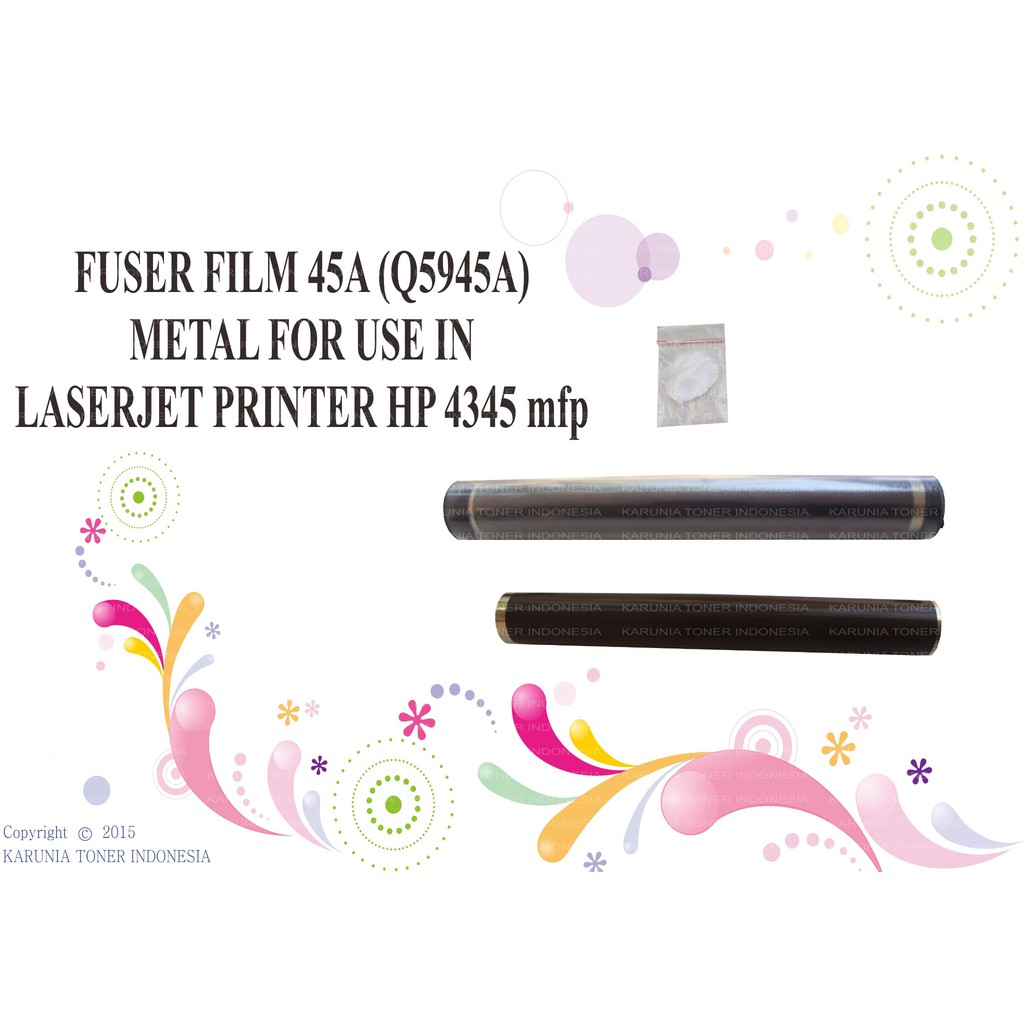 FUSER FILM 45A (Q5945A) METAL FOR USE IN LASERJET PRINTER HP 4345 mfp