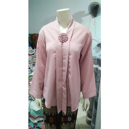 (P110/120) Kebaya Floy JUMBO - SUPER JUMBO lengan PANJANG hijab KeroncongBusana-Rose Gold