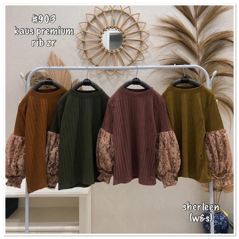 zara woman/rajut brokat/atasan shiren/blouse knit tangan balon brukat /atasan import/blouse import/l