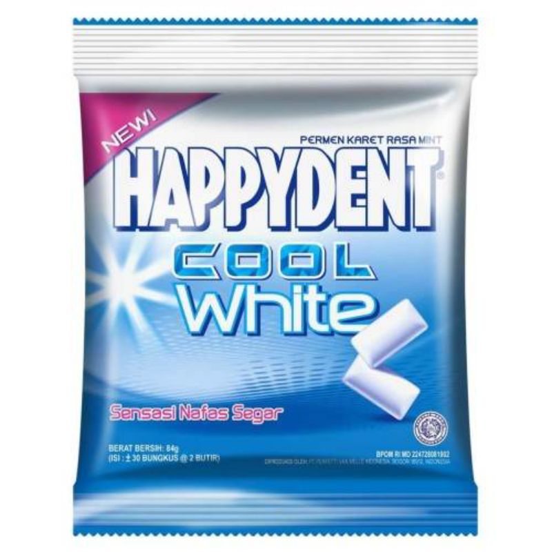 

Happydent White Mint 60gr / Permen Karet