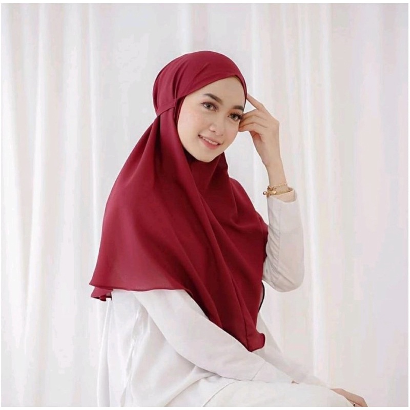 HIJAB INSTAN BERGO MARYAM DIAMOND CREPE