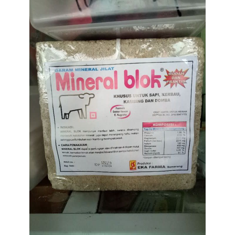 mineral blok / jamu sapi / mineral sapi