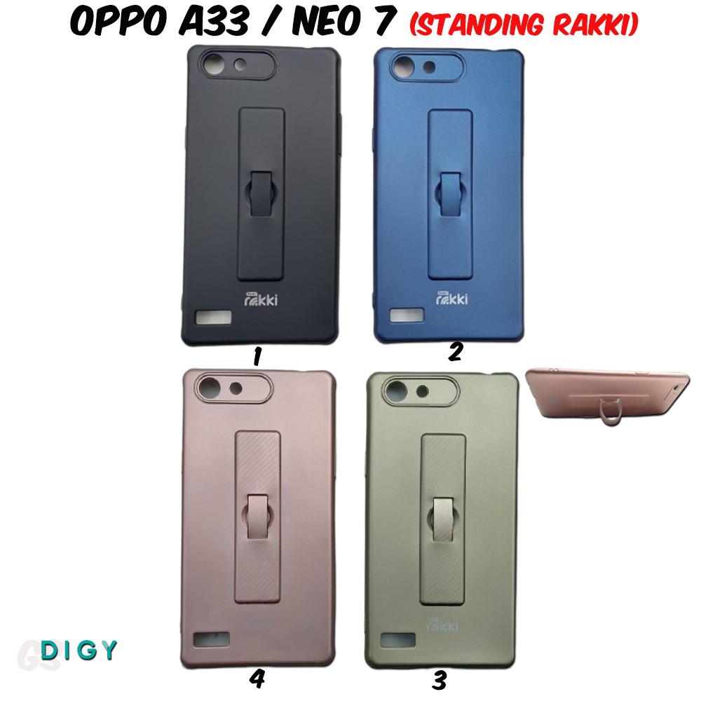 Casing OPPO A33/Neo 7 Softcase Case Standing Rakki Model Cowok Cewek