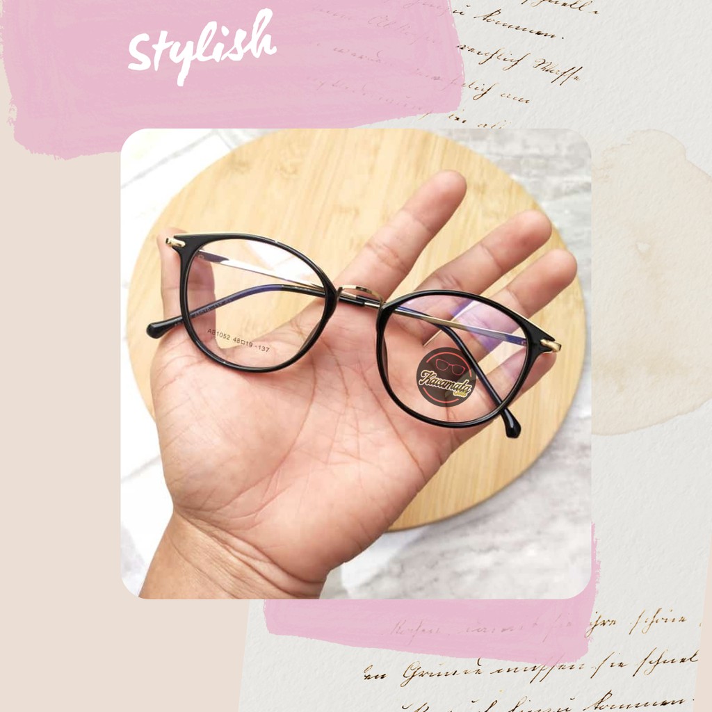 kacamata bulat perempuan | frame kacamata ringan | frame kacamata stylish | frame kacamata tipis