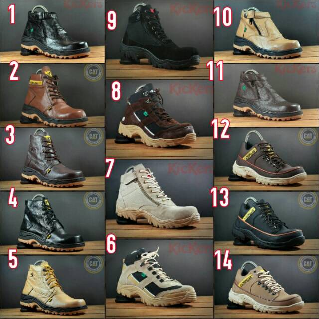 Jual Sepatu Caterpillar Boot Amazon Resleting Kulit Sepatu Boots Kulit