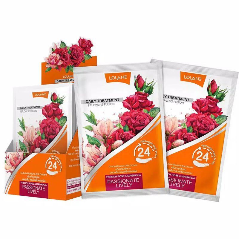 LOLANE DAILY TREATMENT HAIR MASK 20MLx12 / LOLANE HAIR MASK / LOLANE HAIR TREATMENT SACHET