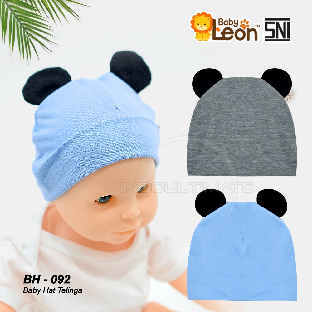 Topi Kupluk Bayi Telinga Topi Bayi Baru lahir BABY LEON Topi Bayi Laki Laki Topi Bayi Perempuan Topi Bayi Lucu Baby Hat BH-092