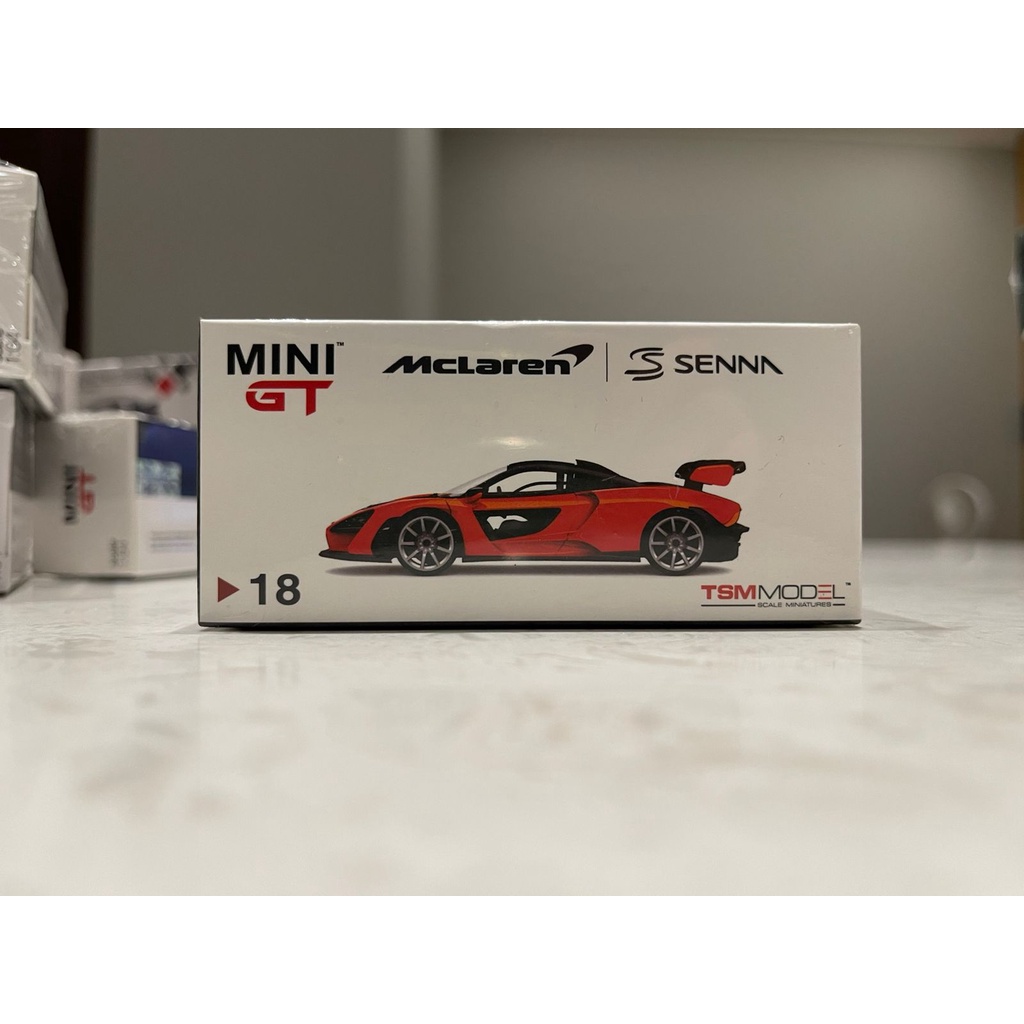 MiniGT Mclaren Mc Laren Senna 18 Orange Mini GT