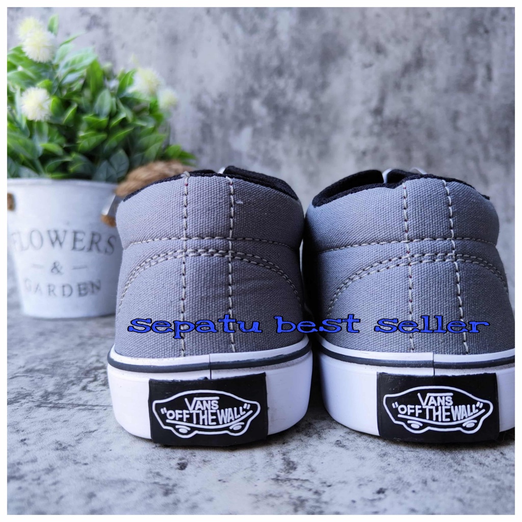 Siap Kirim Sepatu Sekolah Vans Era Authentic California Abu Abu Pria Wanita COD