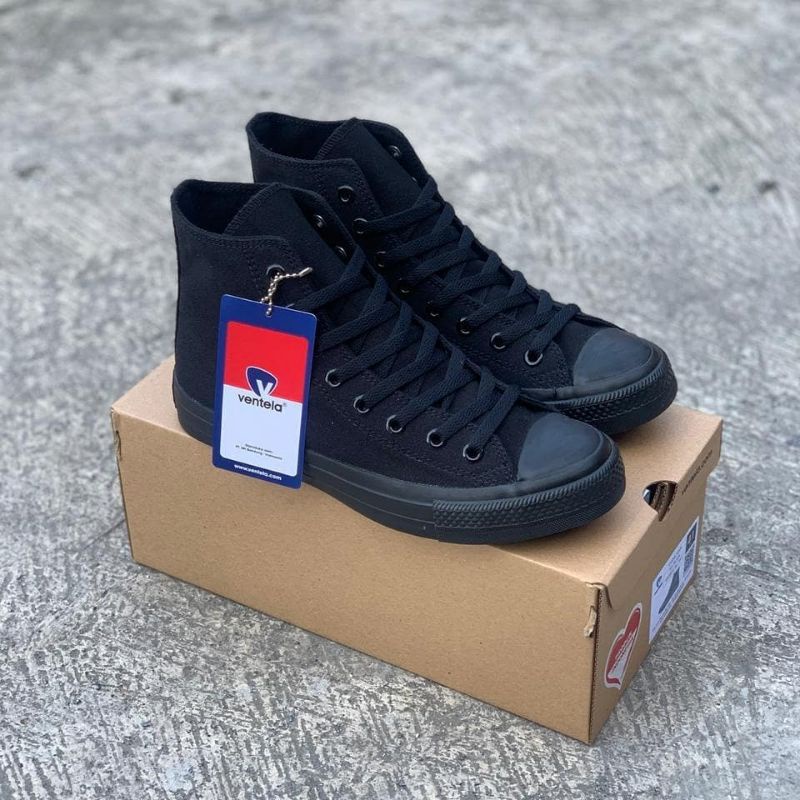 Ventela 70s Etnic All Black High Vantela Original