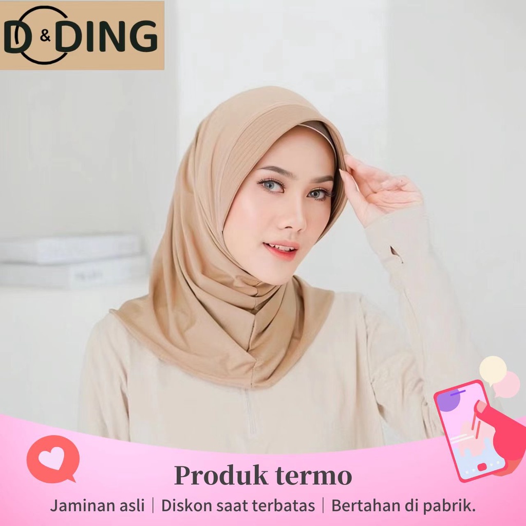 DING DING Hijab Instant Jilbab Instan Sporty Training Jilbab Volly Jilbab Sport Jilbab Bergo Hijab S
