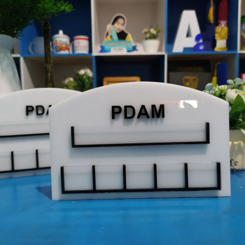 

Papan PDAM Bahan akrilik Ukuran 20 x 13 cm