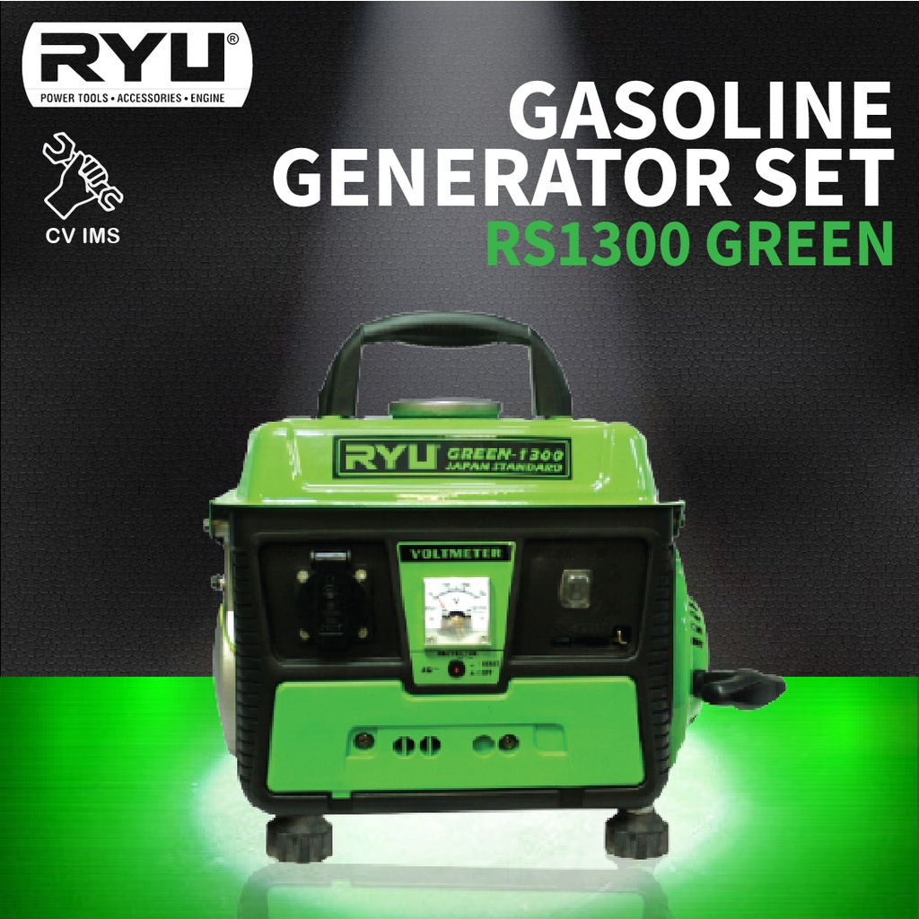 RYU Genset Gasoline Generator Set 1300