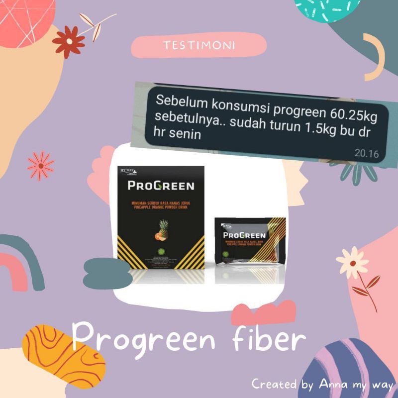 FIBER DRINK MURAH MINUMAN FIBER MURAH MINUMAN DIET MURAH MINUMAN PELANGSING MURAH PROGREEN FIBER DRINK MY WAY HARGA PER PCS