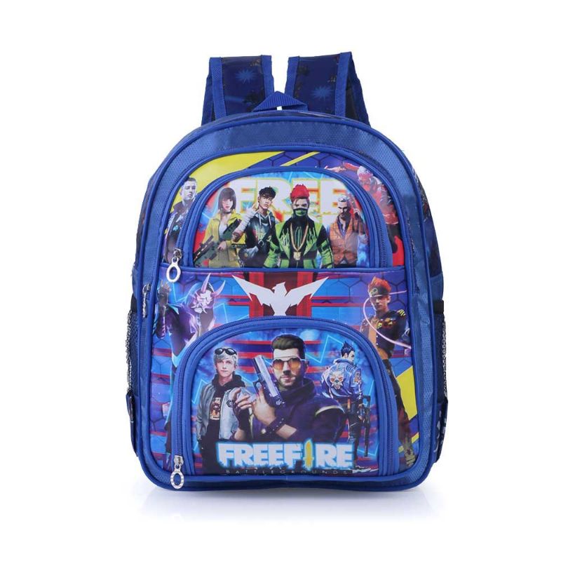 Tas Anak Sekolah PAUD TK SD Keren Karakter Alok Free Fire Booyah Biru | Tas Ransel Anak Laki | Tas Backpack Anak Cowok FF