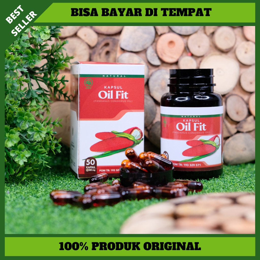 Obat Vertigo Sakit Kepala Tegang Sebelah Migran Menahun Oil Fit Ekstrak Buah Merah Papua Ekstrak Pandanus Conoideus 50 Kapsul