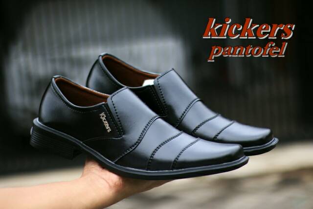 Kickers Pantofel Swedian Leather Pria Terkini Kerja Kuliah