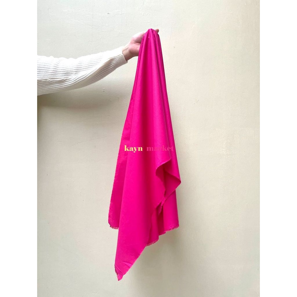 1/2 Meter Kain Poplin Premium FANTA HOT PINK Jepang Popline / Meter Roll Grosir Ecer Fabric Textile
