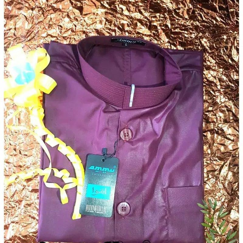 termurah baju Koko ammu collection warna hijau mint dan hijau botol 100% original