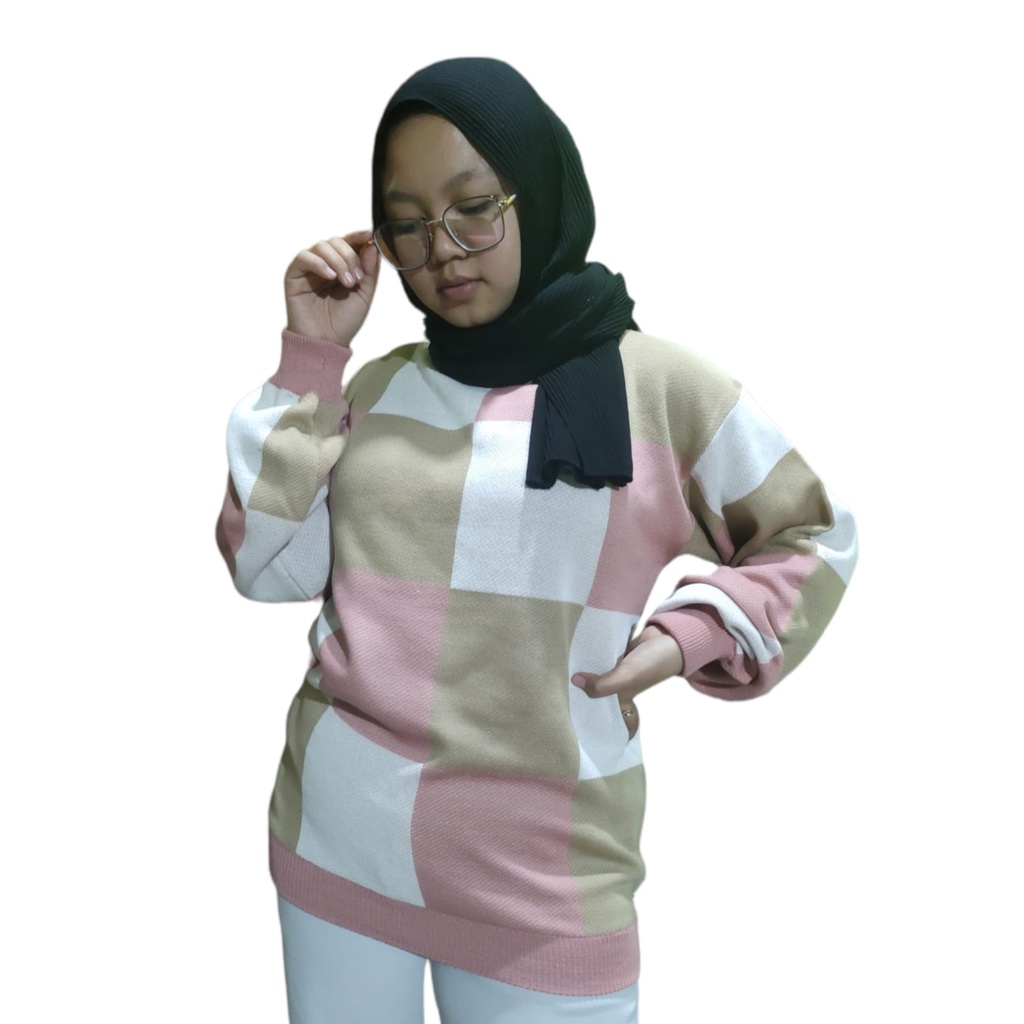 blouse rajut premium CHESS pasion wanita