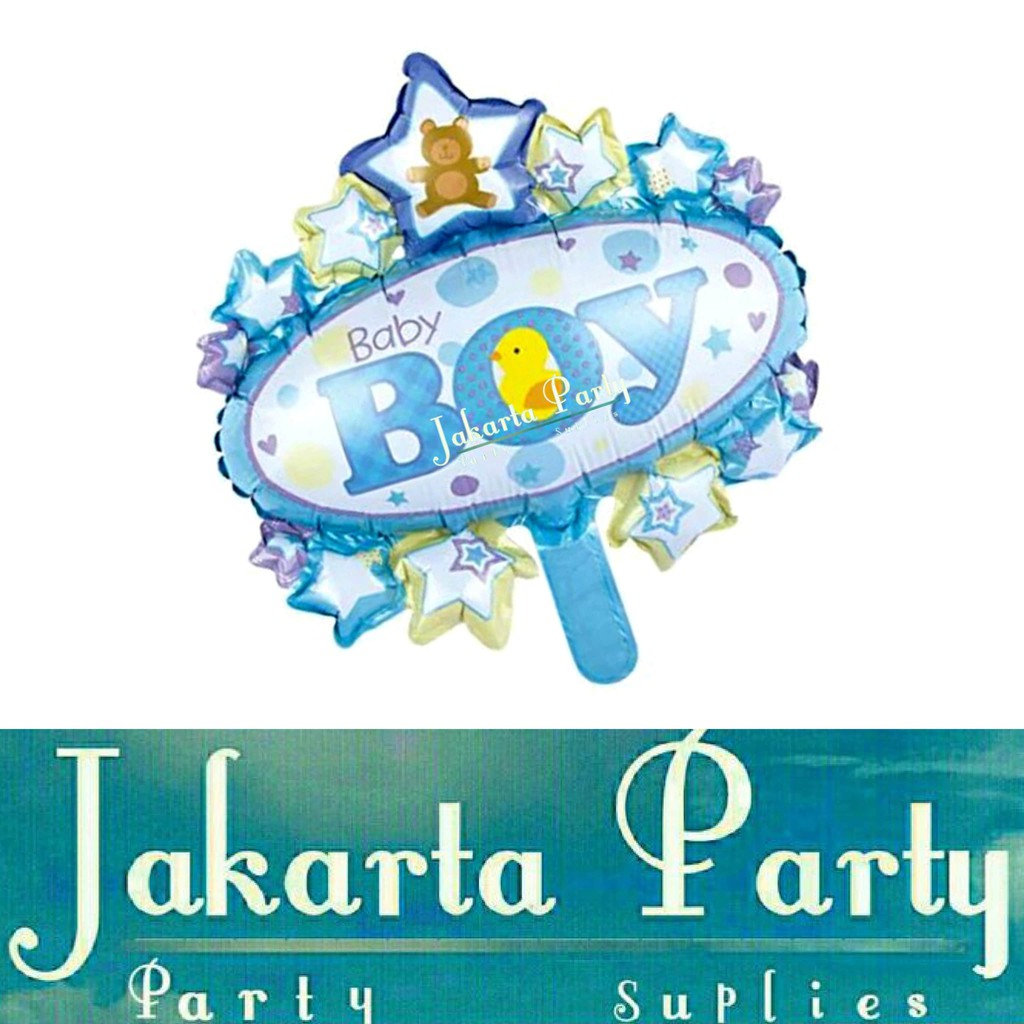 Balon Oval Baby Boy Mini / Balon Souvenir Ultah / Balon Baby Shower