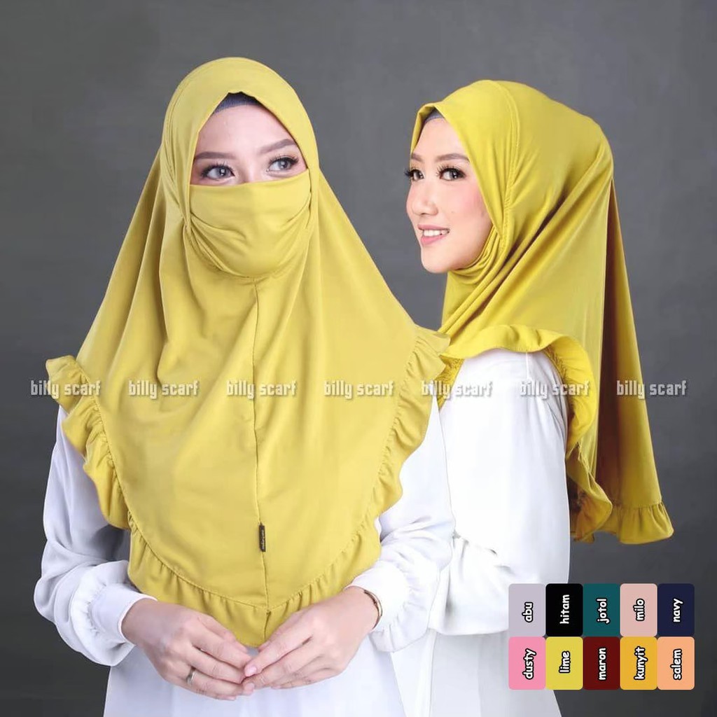 [Bisa COD] HIJAB BERGO SYRIA HIJAB MASKIE NIQAB - HIJAB CADAR DEWASA EL-114