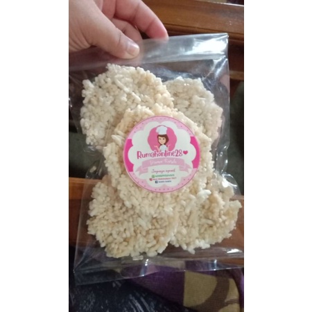 

rengginang ketan putih rasa bawang