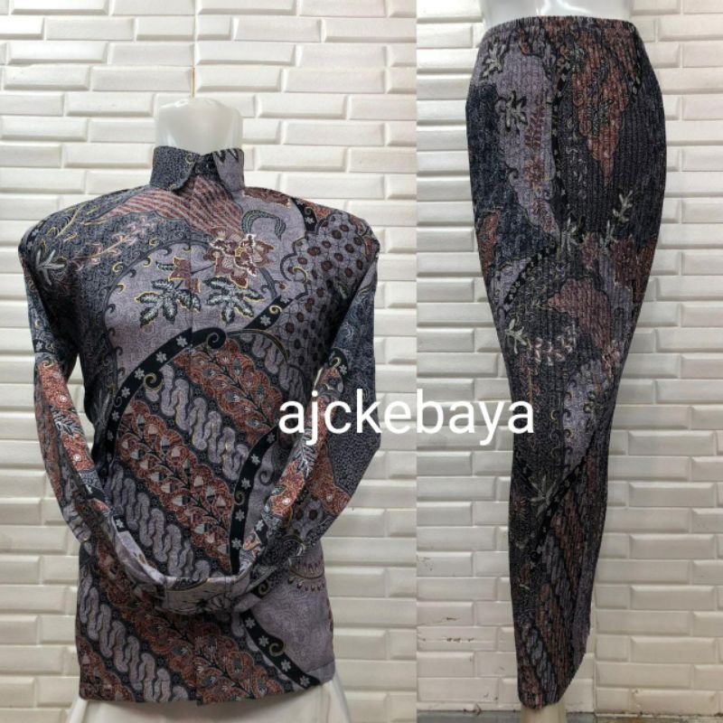 Batik couple / Baju Batik Couple / Batik Set / Rok Set / Batik Pengan Panjang