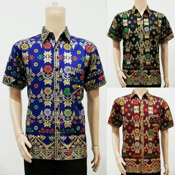 Batik Couple Sarimbit modern Naomi Etnik Warna Merah Tosca Ungu Biru Kuning M L  BATIK MODERN N6H1