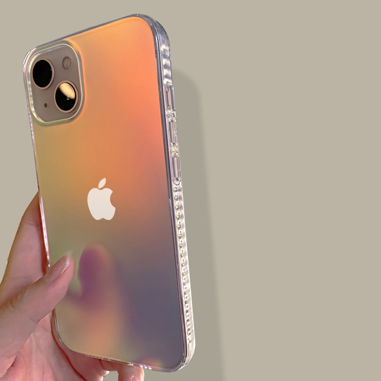 Hologram Holo Matte Shiny Color Changing Case iPhone X XR XS 11 12 13 PRO MAX 7 8 Plus