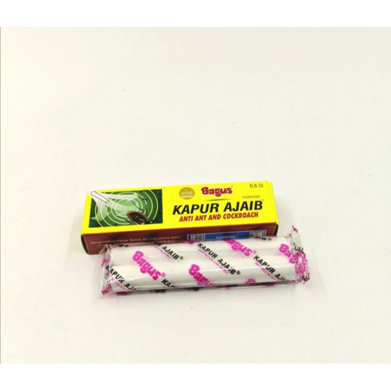 KAPUR AJAIB/ KAPUR ANTI SERANGGA/ KAPUR ANTI SEMUT DAN KECOA PERKOTAK ISI 2 PCS