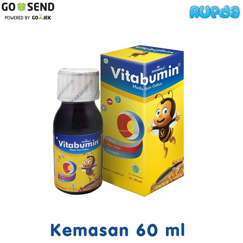 Vitabumin 60ml Madu Ikan Gabus Oleh Aksamala baik untuk Nafsu Makan Anak