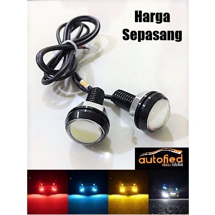 Lampu DRL Led Eagle Eye - Mata Elang Besar 23MM Mobil Motor SEPASANG